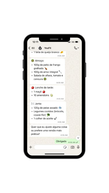 YouFit App - Plano de Nutrição Personalizado